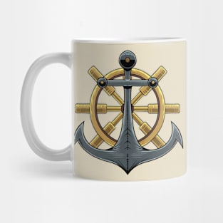 Anchor and Ship Steer Mug